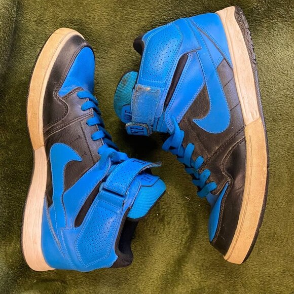 Nike Mens Zoom Morgan 2 Sneakers 10.5 Blue High Top Basketball Shoes 407360-044 - Picture 7 of 10